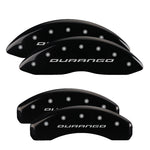 MGP 4 Caliper Covers Engraved Front C6/Corvette Engraved Rear C6/Z06 Black finish silver ch