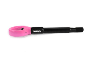 Perrin 2022 Subaru WRX / 18-21 Crosstrek / 14-21 Forester Tow Hook Kit (Front) - Hyper Pink