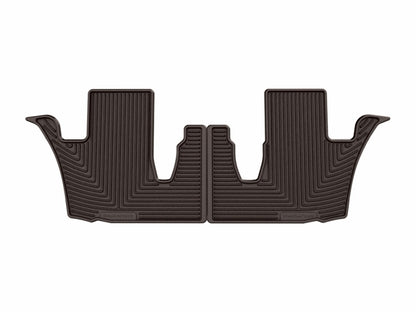 WeatherTech 24-26 Lexus TX 2nd Row Rear All-Weather Floor Mats - Cocoa