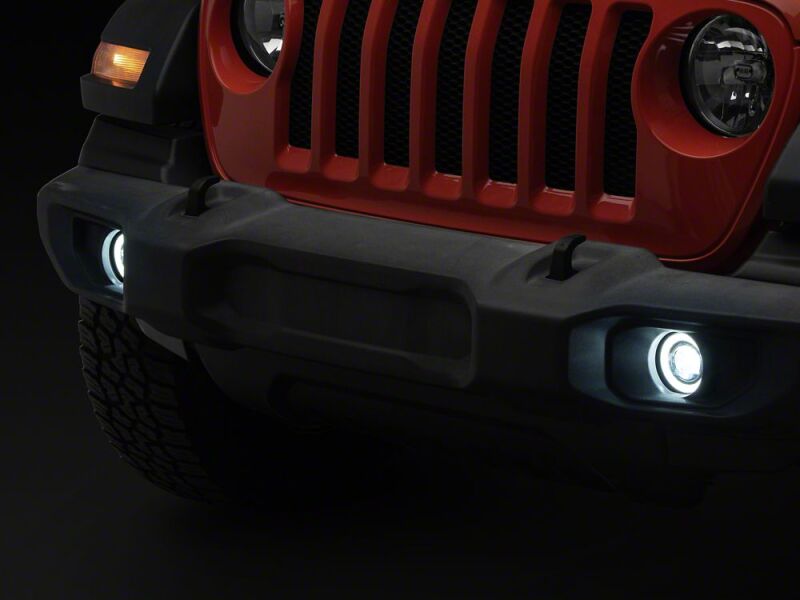 Raxiom 18-26 Jeep Wrangler JL LED Fog Lights with Amber Turn Signal