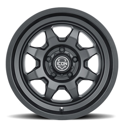 ICON Nuevo 17x8.5 / 5x150 / 25mm Offset / 5.75in BS Satin Black Wheel