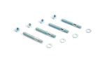 Cometic Carburetor Studs 2 1/2in Zinc Plated - Set of 4 With Washers and Nuts