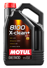 Motul 5L Synthetic Engine Oil 8100 5W30 X-CLEAN Plus