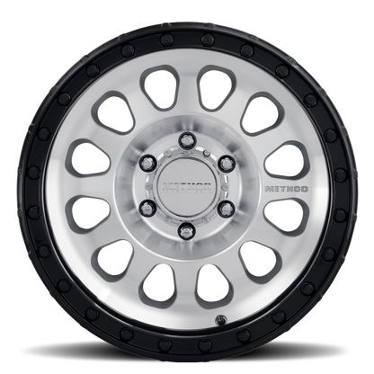 Method MR315 17x9 -12mm Offset 8x6.5 130.81mm CB Machined Wheel - Gloss Black Lip