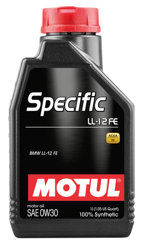 Motul 1L 100% Synthetic High Performance Engine Oil ACEA C2 BMW LL-12 FE+ 0W30