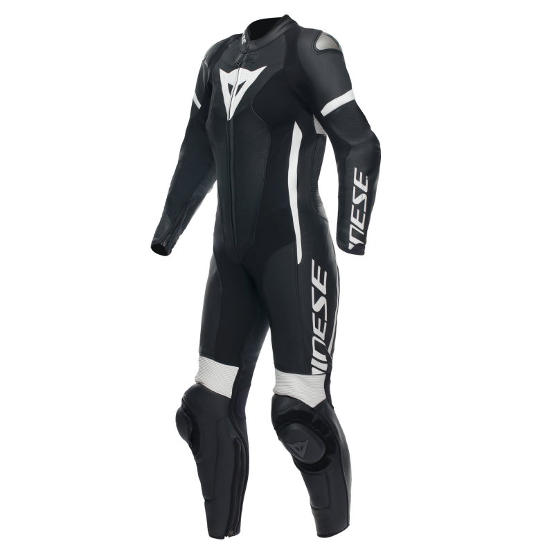 Dainese Grobnik Lady Leather 1PC Perforated Suit Black/Black/White Size - 54