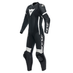 Dainese Grobnik Lady Leather 1PC Perforated Suit Black/Black/White Size - 54