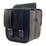 Willie & Max Universal Standard Straight Saddlebags (11 in L x 12 in W x 3.5 in H) - Black