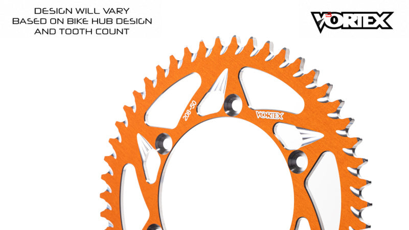 Vortex Racing 32 Tooth 520 Rear Sprocket - Orange