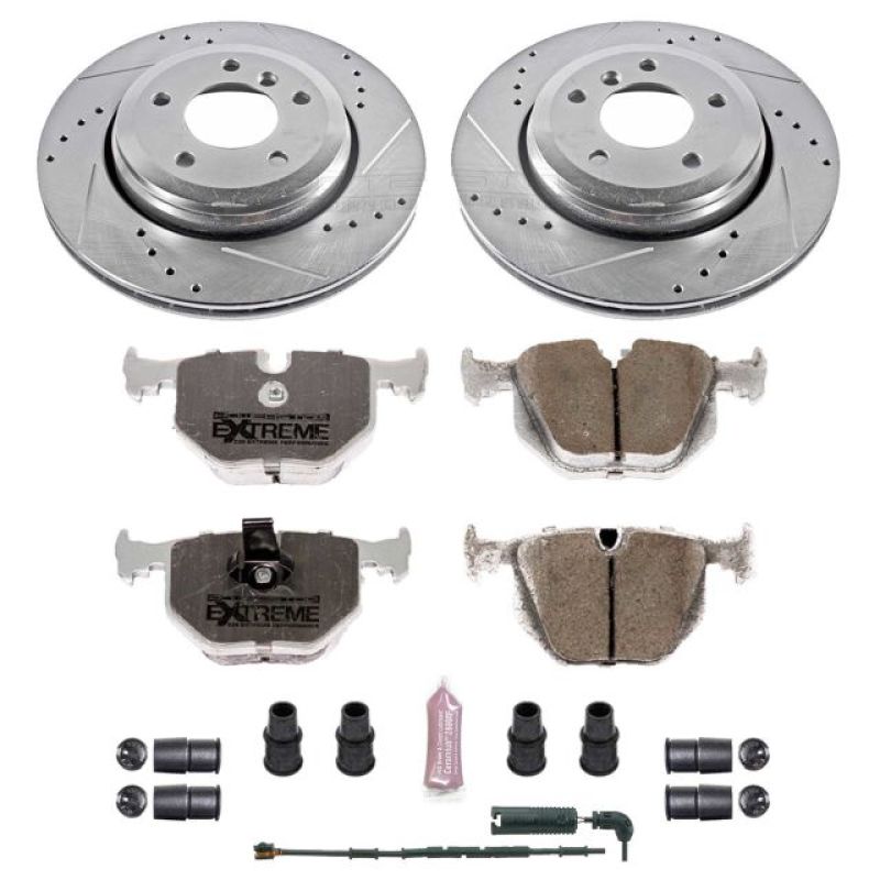 Power Stop 01-06 BMW 330Ci Rear Z26 Street Warrior Brake Kit