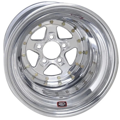 Weld Alumastar 2.0 15x8 / 5x4.75 BP / 4in. BS Polished Wheel - Non-Beadlock