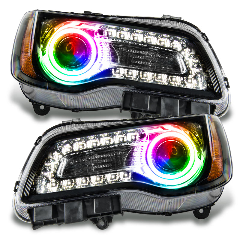 Oracle 11-14 Chrysler 300C SMD HL - Black - NON HID - ColorSHIFT w/ 2.0 Controller