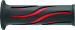 BikeMaster 7/8in Wave Grips - Black/Red