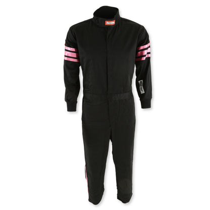 RaceQuip Pink Trim SFI-1 JR. Suit - Kids Large