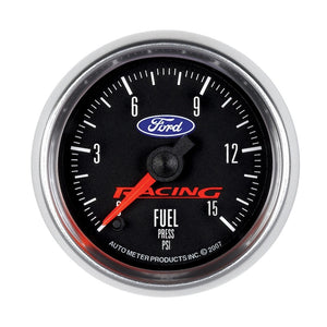 Autometer Ford Racing 52mm Digital Stepper Motor 15PSI Fuel Pressure Gauge