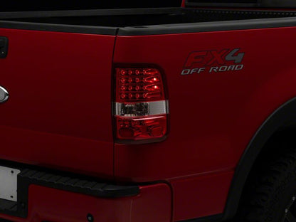 Raxiom 04-08 Ford F-150 Styleside LED Tail Lights- Chrome Housing- Red/Clear Lens