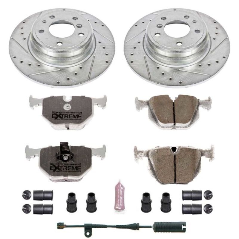 Power Stop 1995 BMW 740i Rear Z26 Street Warrior Brake Kit