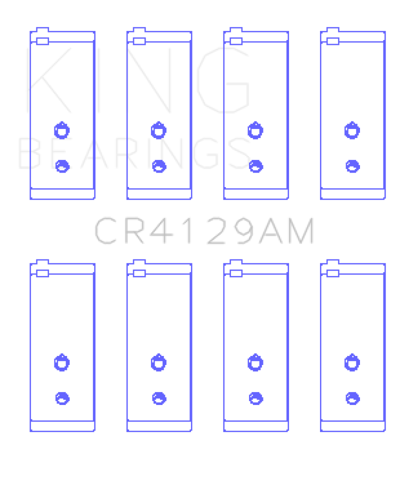 King Engine Bearings Toyota 18R/21R (Size Standard) Connecting Rod Bearing Set