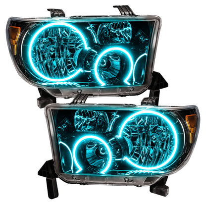 Oracle 07-11 Toyota Tundra Pre-Assembled Headlights - Black Housing - w/ BC1 Controller