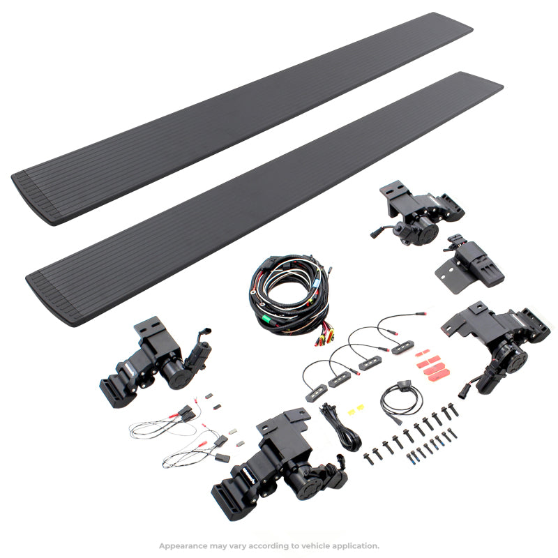 RealTruck 20-24 Jeep Gladiator CC 4dr VoltStep Electric Running Board Kit (Cut/Drill Req.) - Tex Blk