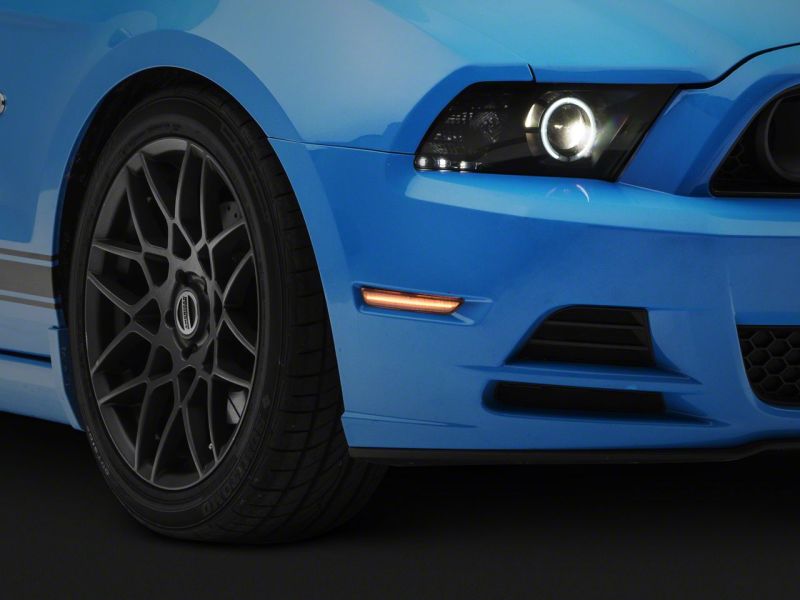 Raxiom 10-14 Ford Mustang Axial Series LED Side and Quarter Marker Lights- Clear