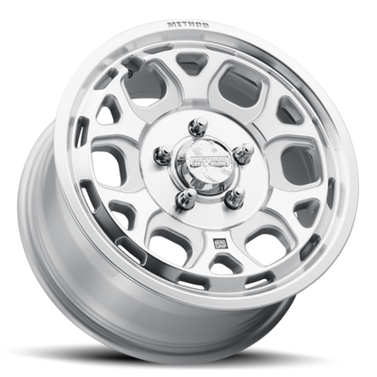 Method MR416 Bead Grip 15x7 / 6x5.5 / 74mm Offset / 78.30mm CB - Machined Clear Coat Wheel