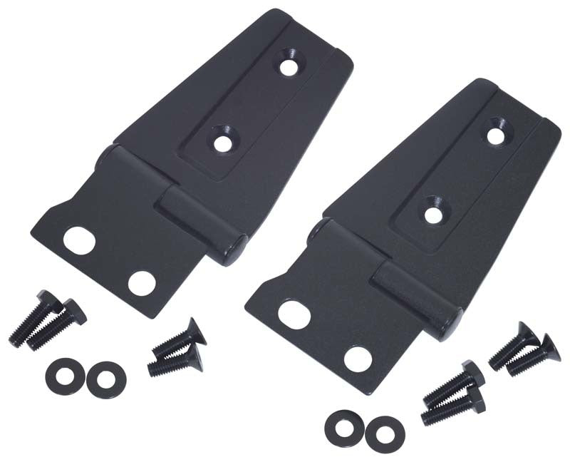 Kentrol 07-18 Jeep Wrangler JK Hood Hinge Pair - Textured Black