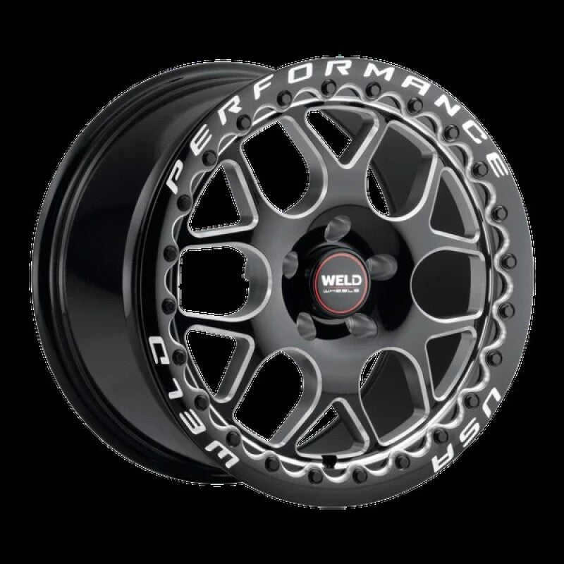 Weld Solana Beadlock 17x11 / 5x120.65 BP / ET41 / 78.1mm Bore - Gloss Black MIL DIA Wheel