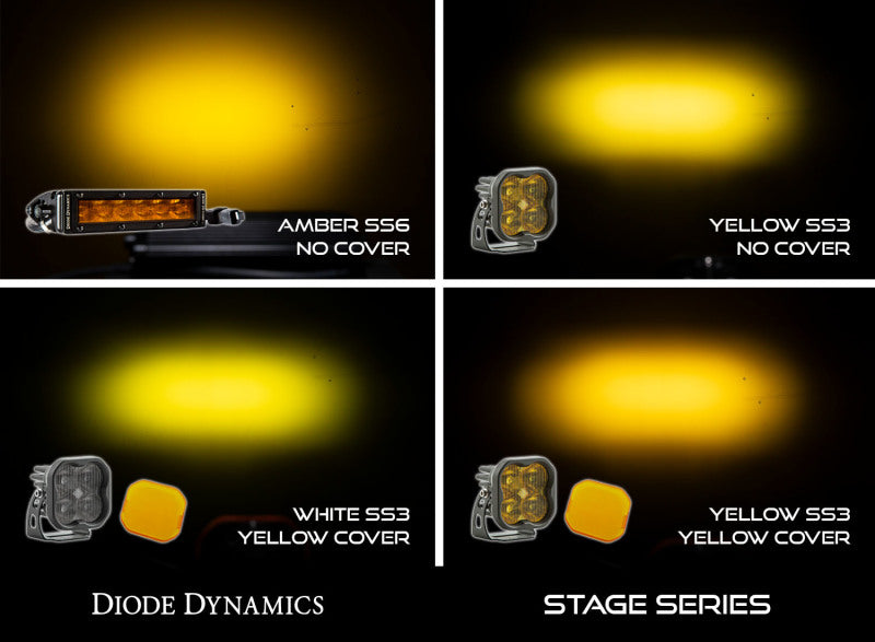 Diode Dynamics SS3 LED Pod Cover Standard - Yellow