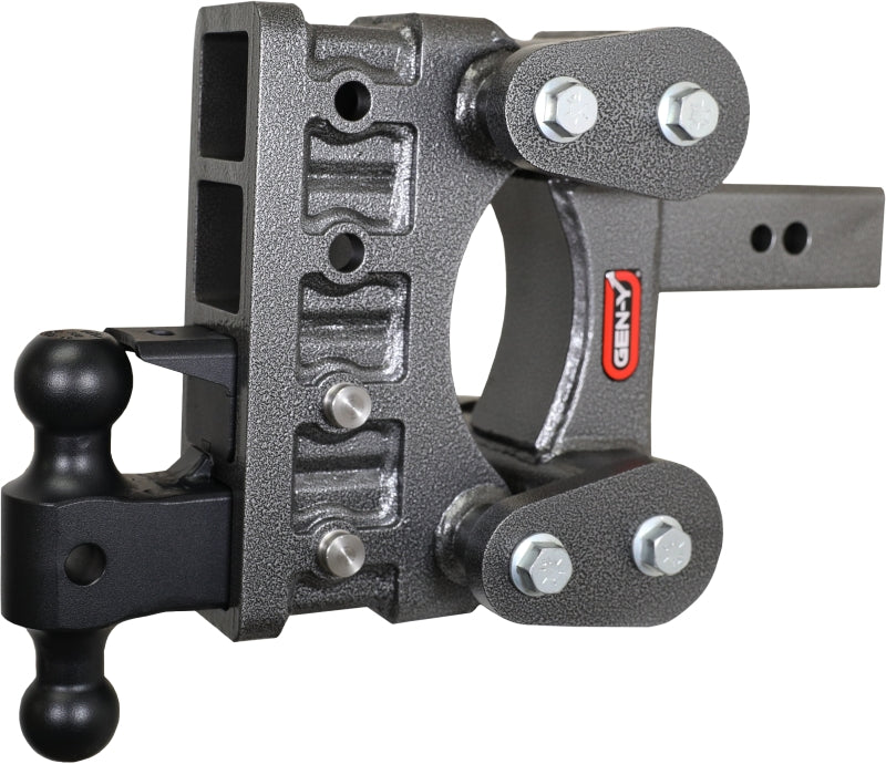 Gen-Y The Boss Torsion-Flex 2.5in Shank 6in Drop 3.5K Hitch w/GH-0161 Dual-Ball/Pintle Lock