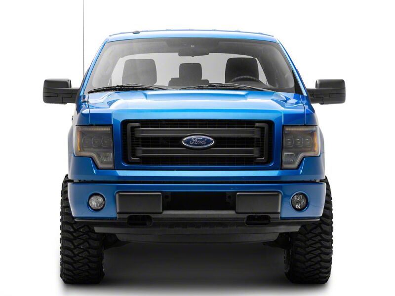 Raxiom 09-14 Ford F-150 CXR Series LED Projector Headlights- Black Housing- Clear Lens
