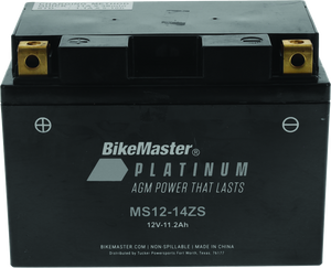 BikeMaster AGM Battery - MS12-14ZS