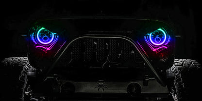 Oracle 7in High Powered LED Headlights - Black Bezel - Dynamic - Dynamic