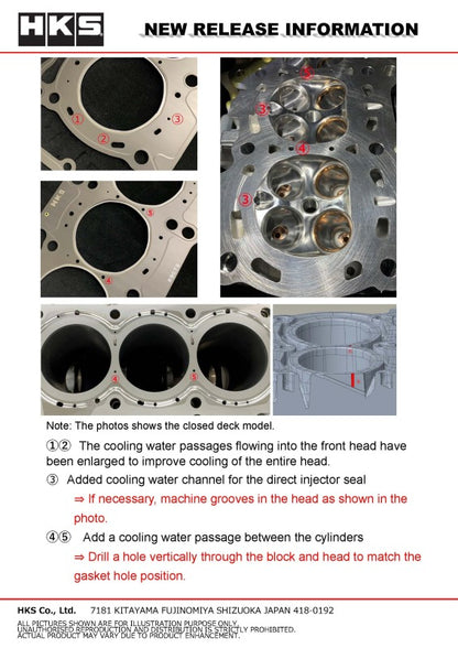HKS Grommet Head Gasket Super Cooling ProG16E T 0.8