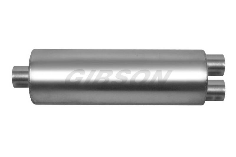 Gibson SFT Superflow Center/Dual Round Muffler Stainless