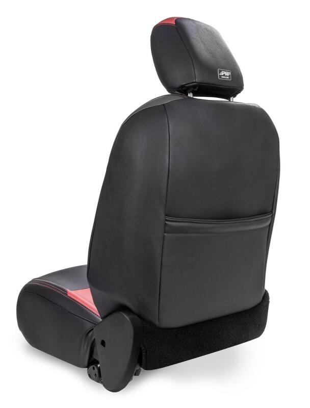 PRP Jeep Wrangler JL Front Seat Covers Jeep Gladiator JT- with Pocket Back (Pair) - Black/Purple