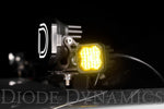 Diode Dynamics Stage Series C1 LED Pod Pro - Yellow Flood Standard ABL Each