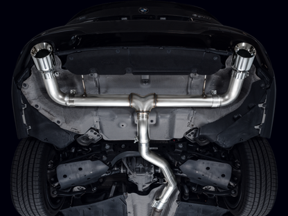 AWE Tuning 19-23 BMW 330i / 21-23 BMW 430i Base G2X Track Edition Axle-Back Exhaust - Chrome Silver