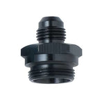 Fragola -6AN x 7/8-20 Male Adapter-Dual Feed - Black