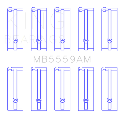 King Engine Bearings Isuzu 4ZB1 (Size STD) Main Bearing Set