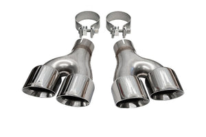 Corsa 2011-2021 Jeep Grand Cherokee Twin 2.5in Inlet / 4in Outlet Polished Pro-Series Tip Kit