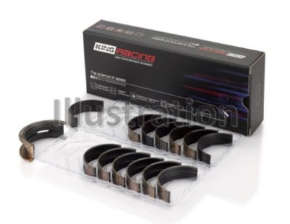 King Engine Bearings Nissan RB26DETT Performance Main Bearing Set - Size +0.25mm
