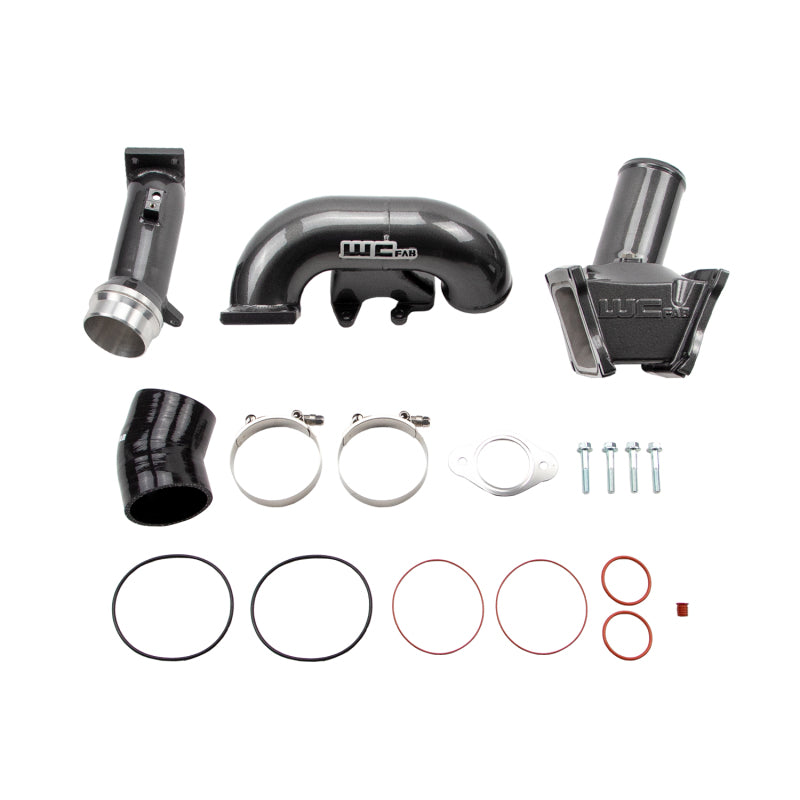 Wehrli 2006-2007 LBZ Duramax High Flow 3in Y-Bridge Kit-  WCFab Grey