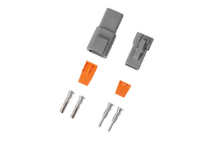 Diode Dynamics Deutsch Connector Kit 2-Pin 12-14 Gauge