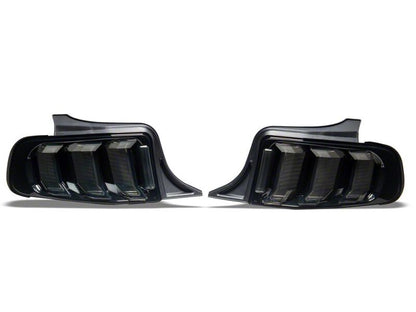 Raxiom 13-14 Ford Mustang CXR Series LED Tail Lights- Black Housing- Smoked Lens