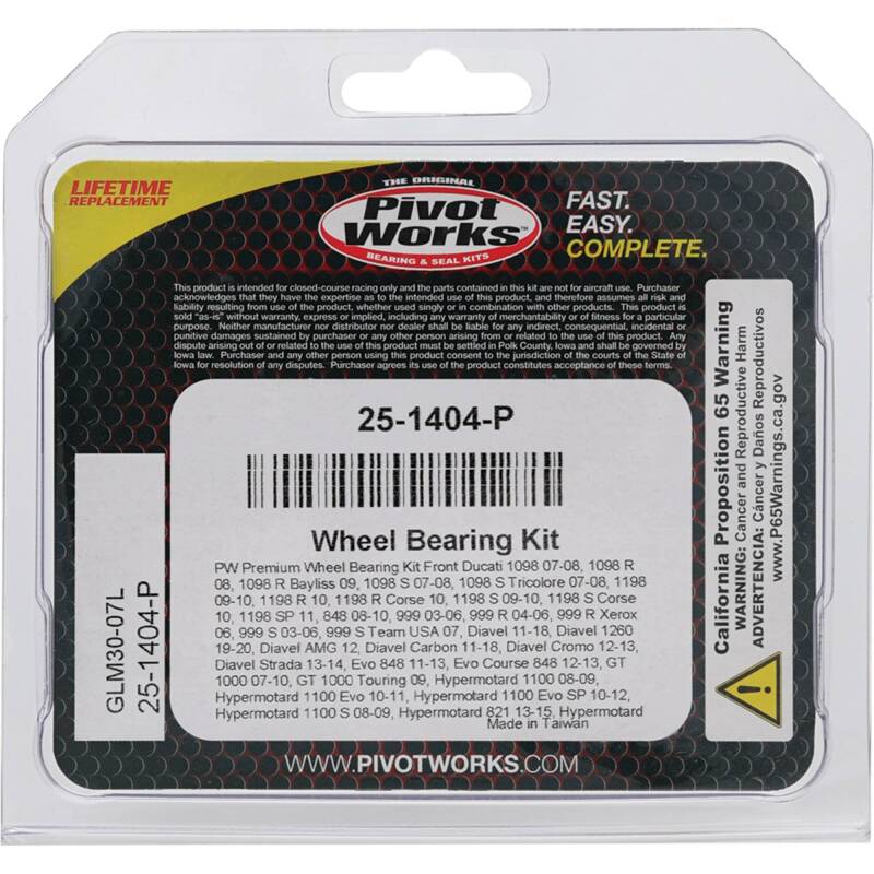 Pivot Works Pw Premium Wheel Bearing