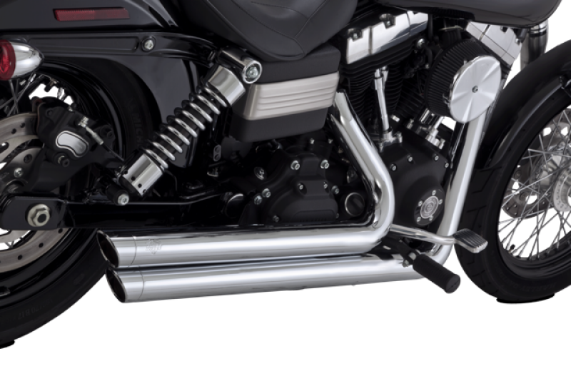 Vance & Hines HD Dyna 06-09 Big Shots Staggered Chrome Full System Exhaust