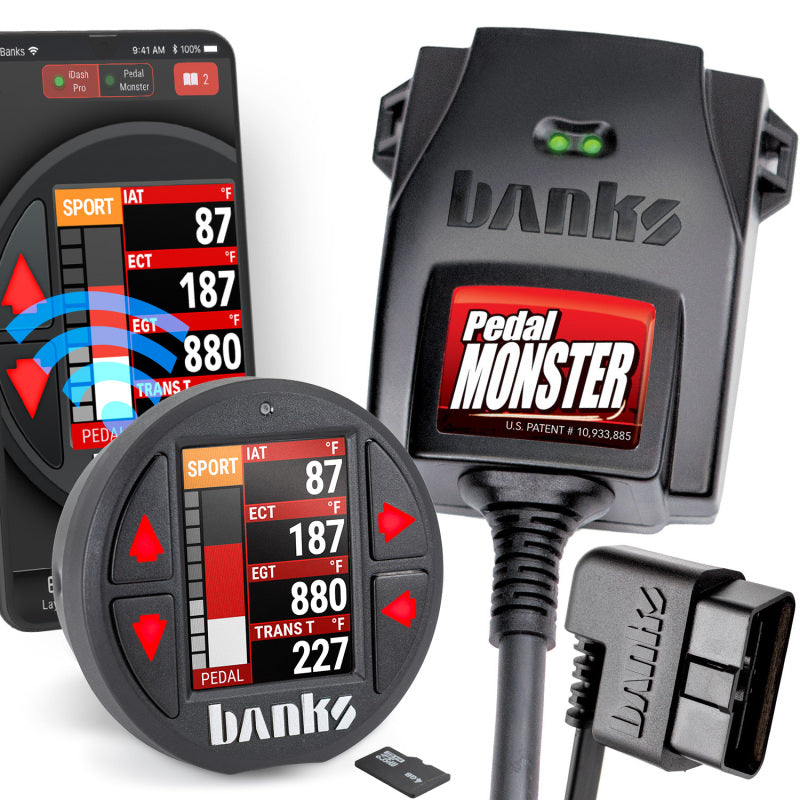 Banks Power Pedal Monster Kit Sumitomo TS 025 Sealed Series (Black) 6-Way With iDash Data Pro