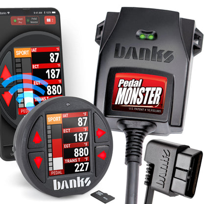 Banks Power Pedal Monster Kit Sumitomo TS 025 Sealed Series 6-Way With iDash Data Pro