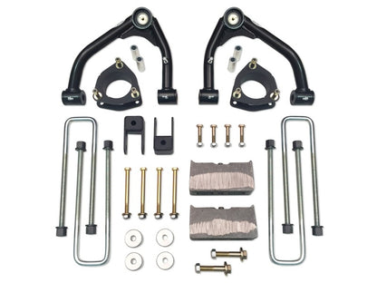 Tuff Country 14-18 Silverado 1500 4wd 4in Uni-Ball Lift Kt (Alum/Stmpd 2 Pc Stl Up Cntrl Arm SX8000)